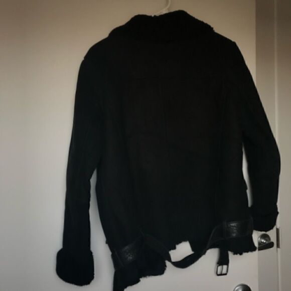 [American retro] oversized faux shearling moto #14 - Picture 8 of 8